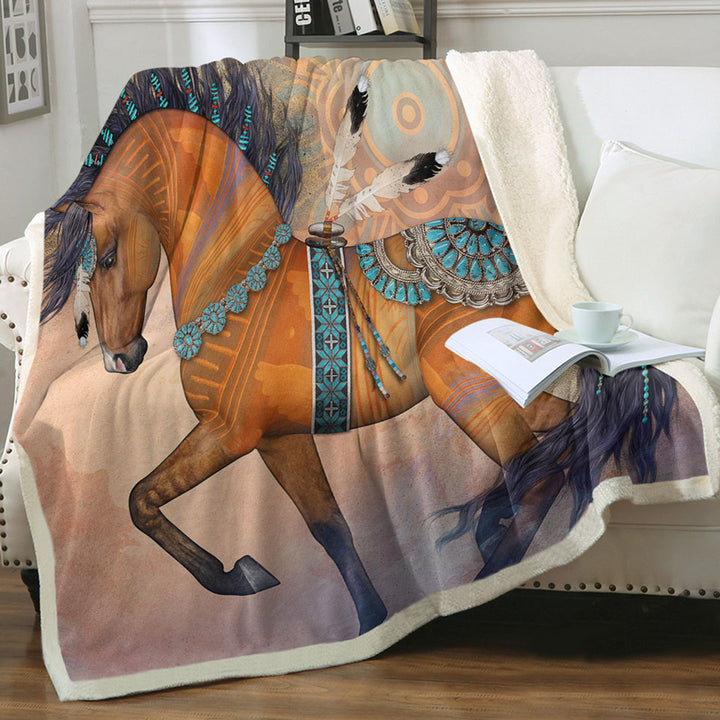 products/Best-Throws-with-Native-American-Horse-Art-Native-Treasure