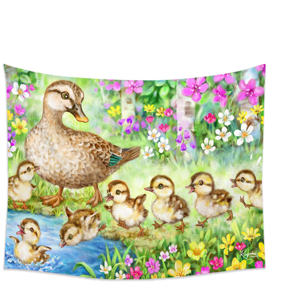 Best Wall Decor Designs for Kids Children Duck Family