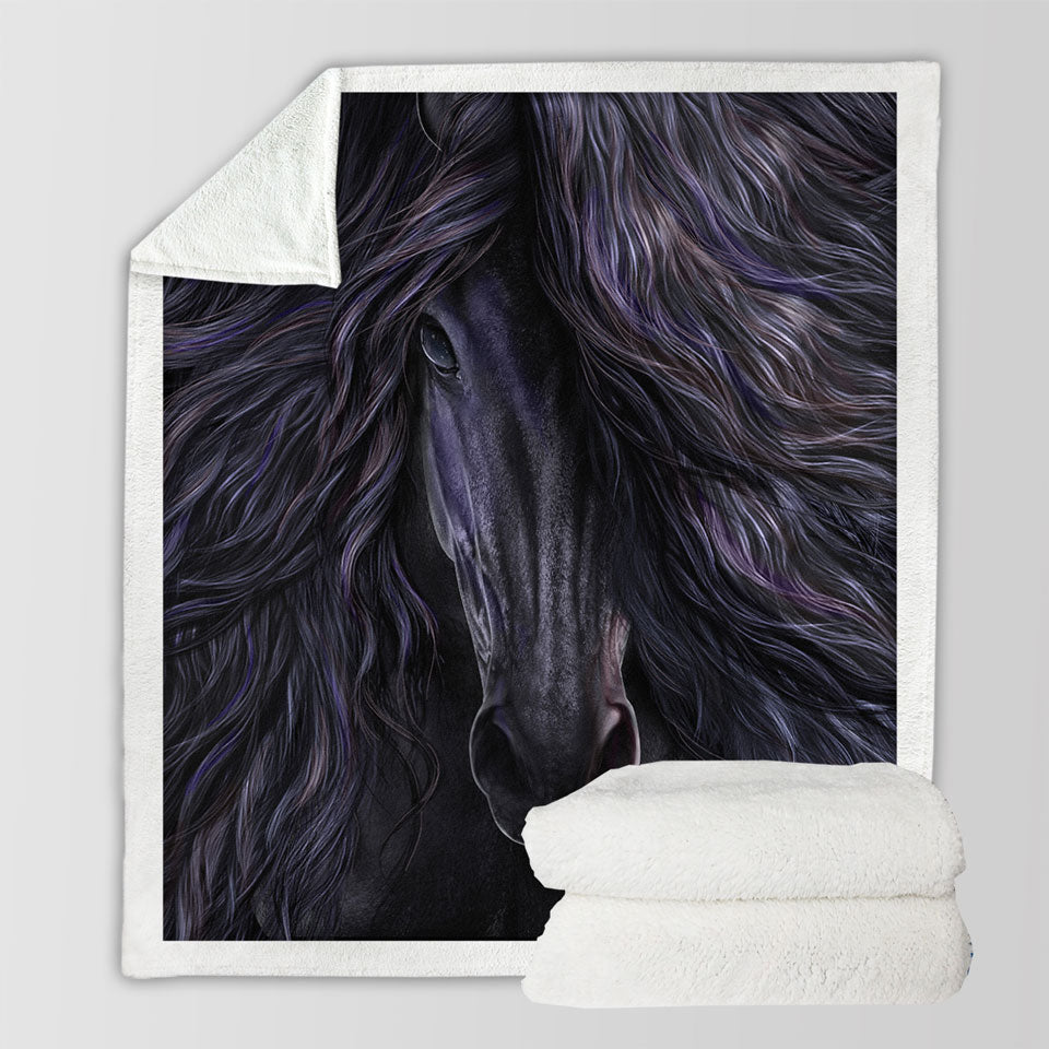 products/Black-Magic-Horse-Sofa-Blankets-Fine-Art