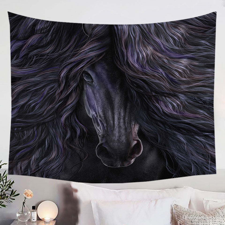 Black-Magic-Horse-Tapestry-Fine-Art-Prints