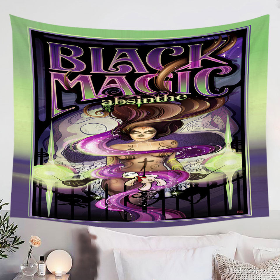 Black-Magic-Light-Cool-Sexy-Skull-Girl-Guys-Wall-Decor