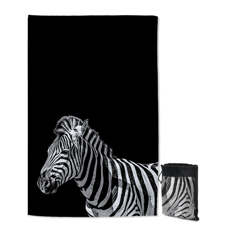Black and White Animal Beach Towels Wild Zebra