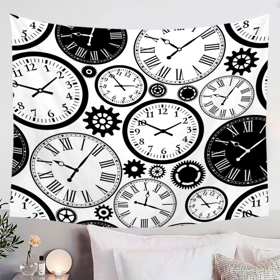 Black and White Wall Decor Clocks