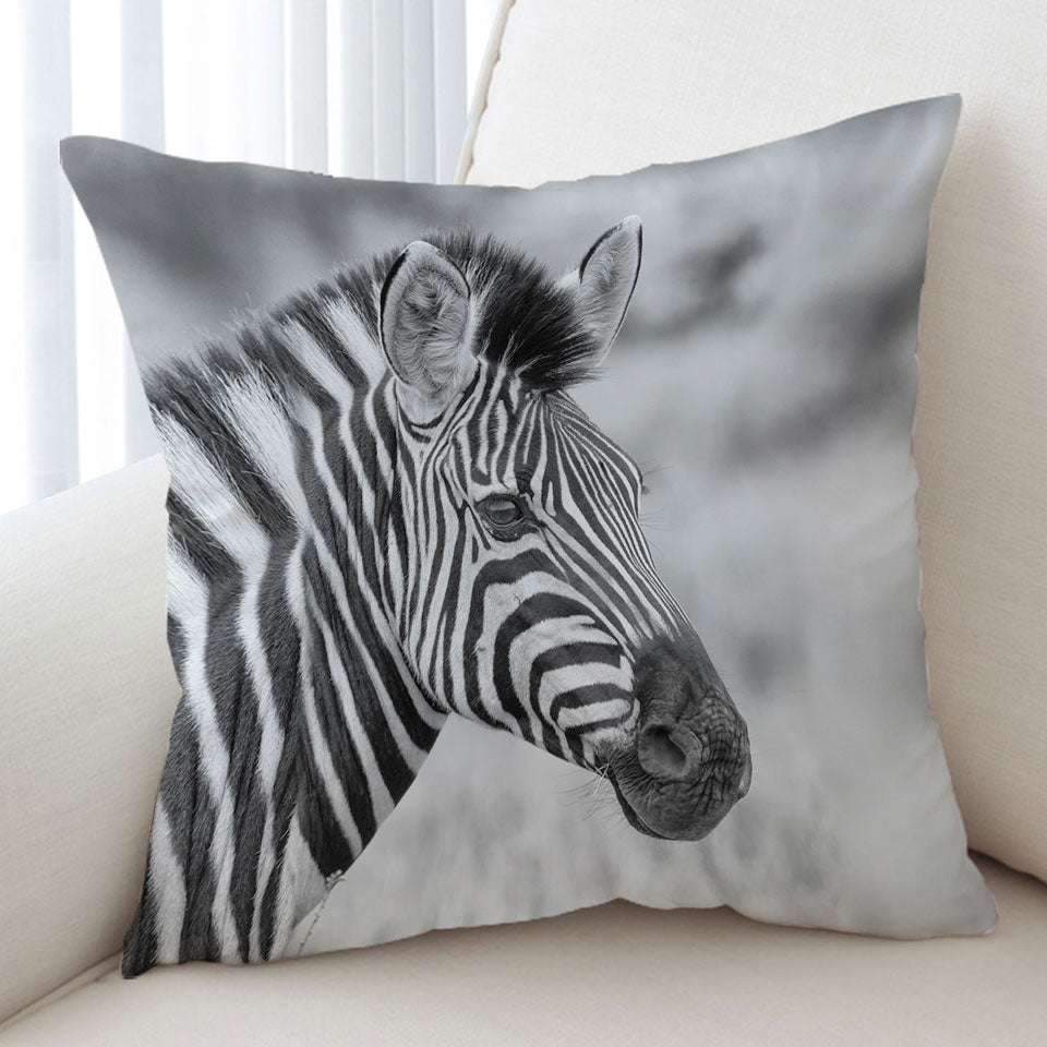 Black and White Zebra Cushion