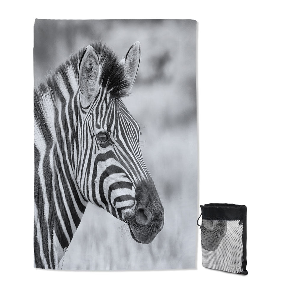 Black and White Zebra Thin Beach Towels
