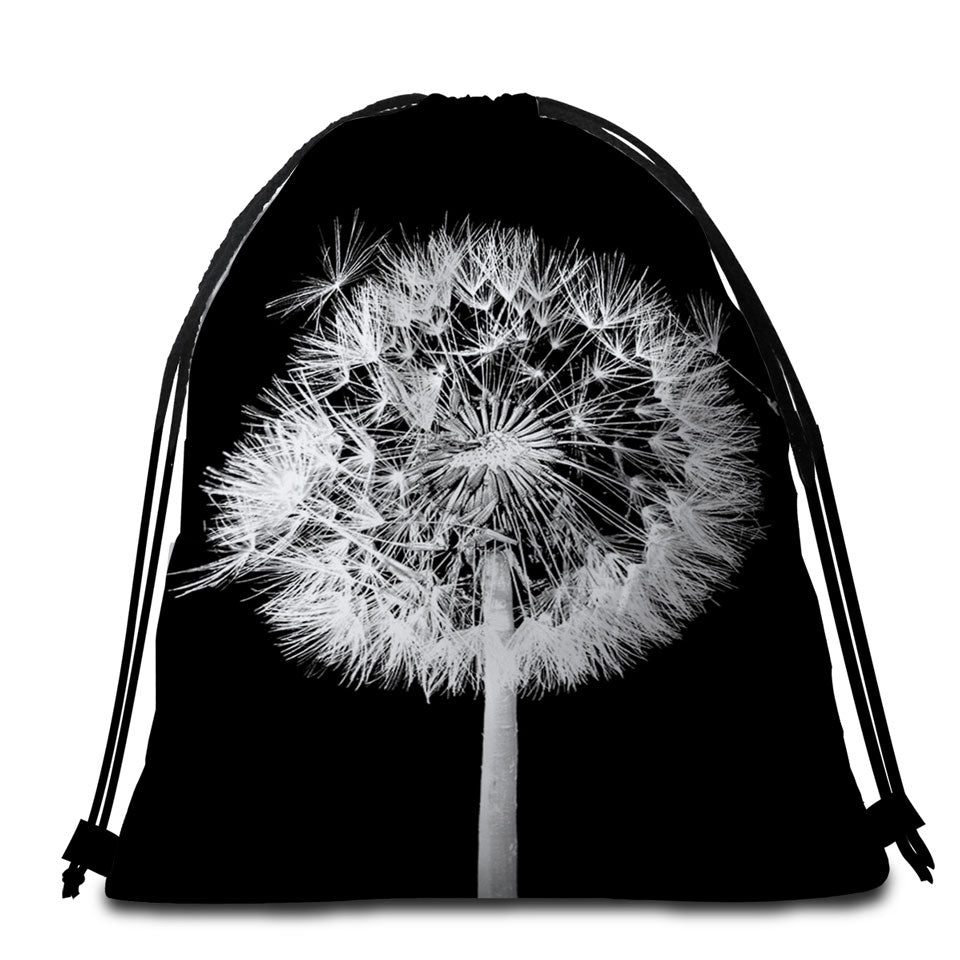 Black and White Zoom Photo Groundsel Beach Towel Pack