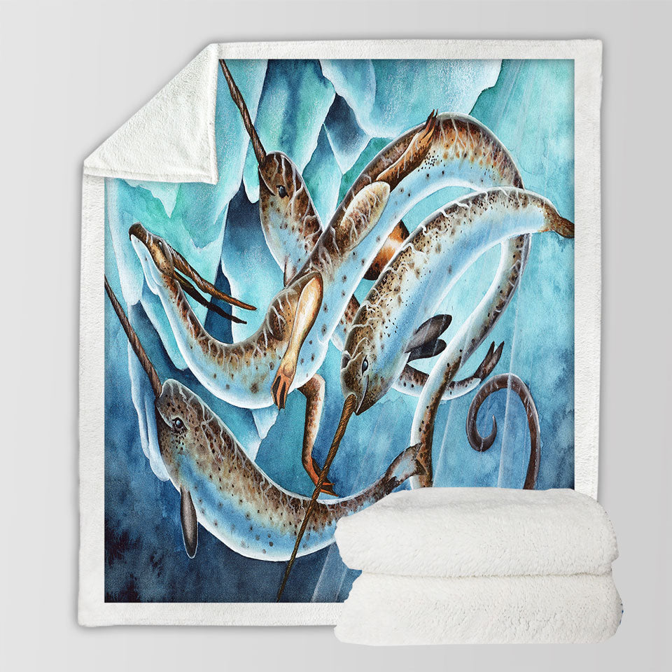 products/Blankets-with-Dragon-and-Fantasy-Creatures-Art-Icy-Depths