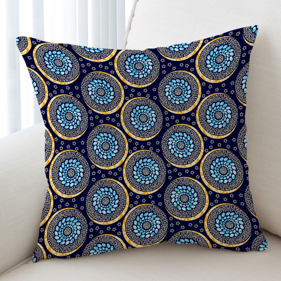 Blue Cushion Covers Oriental Illusion