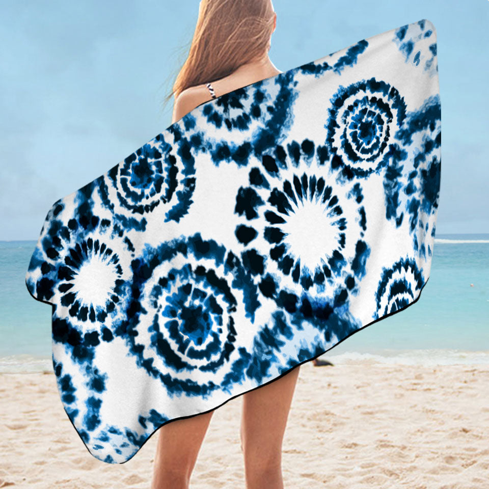 Blue Dye Beach Towel