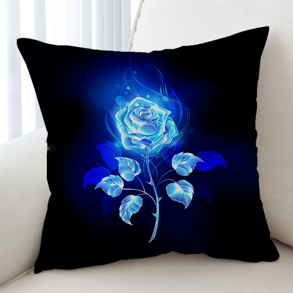 Blue Rose Cushion
