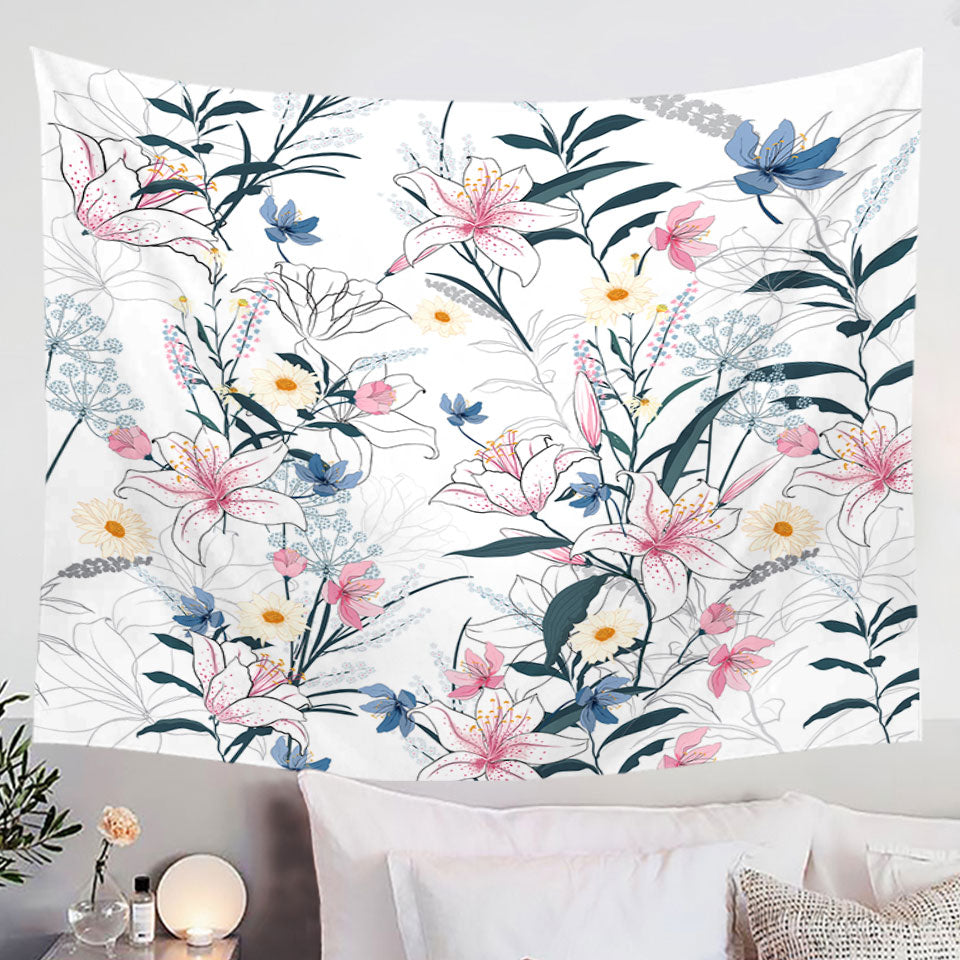 Space Background Jellyfish Tapestry