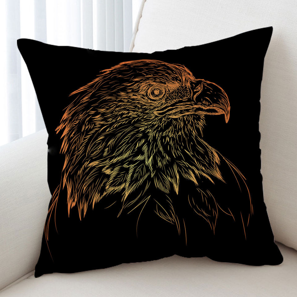 Bronze American Bald Eagle Cushion