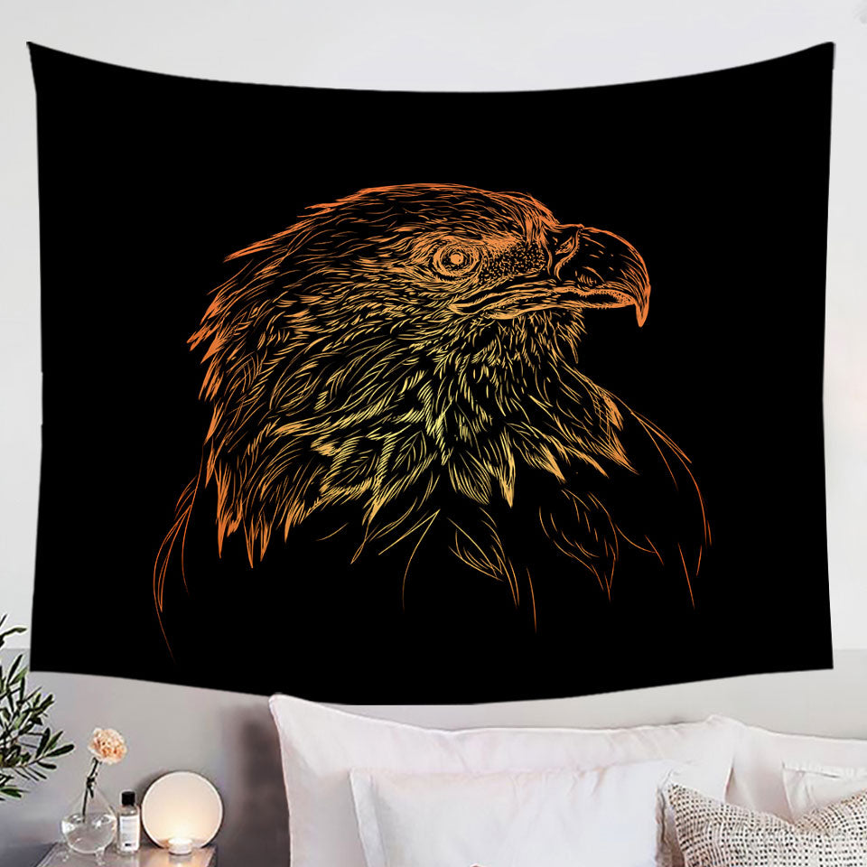 Bronze American Bald Eagle Tapestry