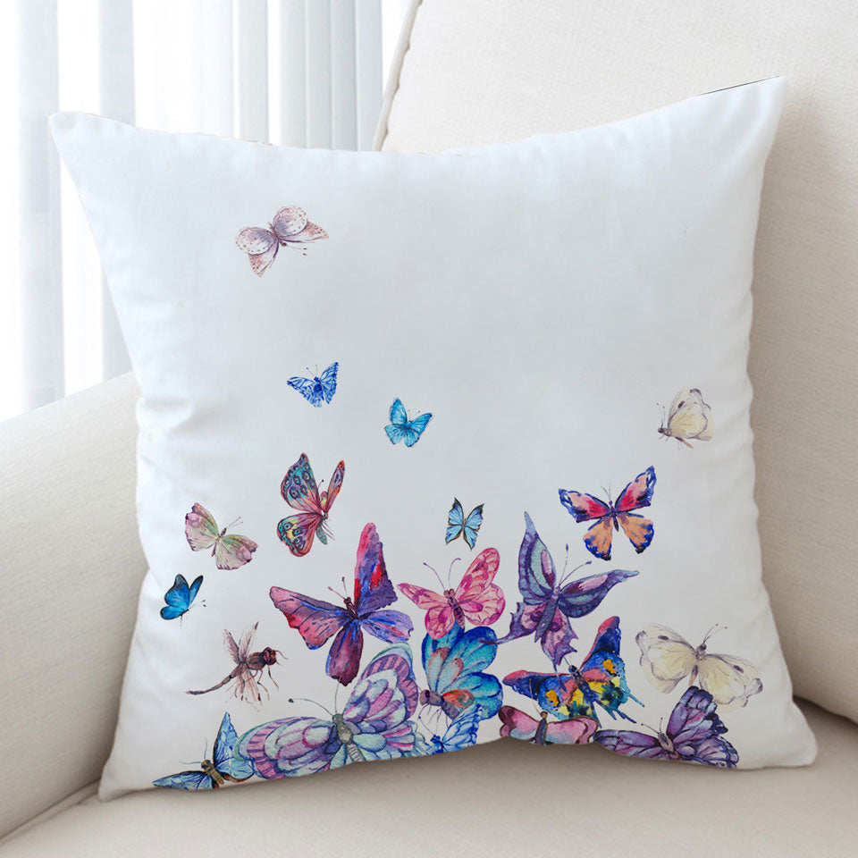 Butterflies Painting Cushion