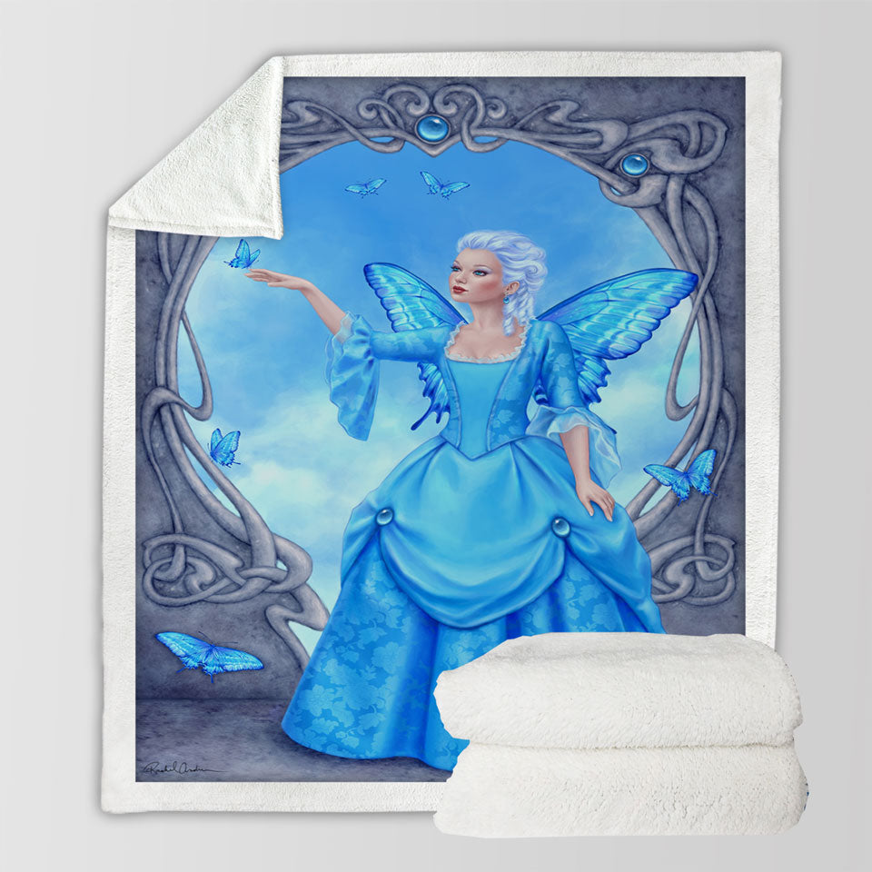 products/Butterflies-and-Blue-Topaz-Butterfly-Girl-Throw-Blanket