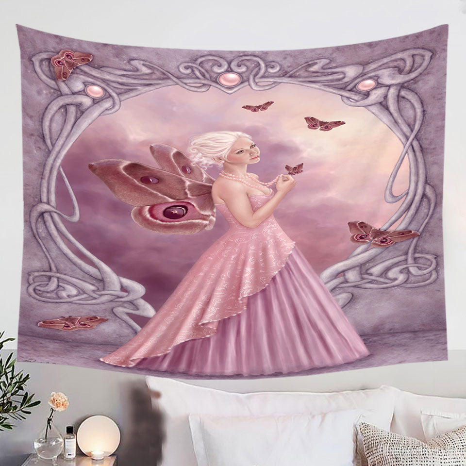 Butterflies-and-Pink-Pearl-Butterfly-Girl-Wall-Decor-Tapestry-Fabric-Prints
