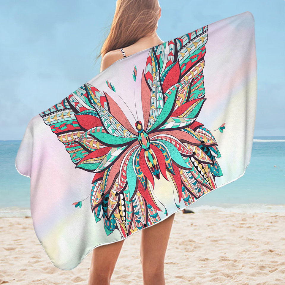 Butterfly Pool Towels