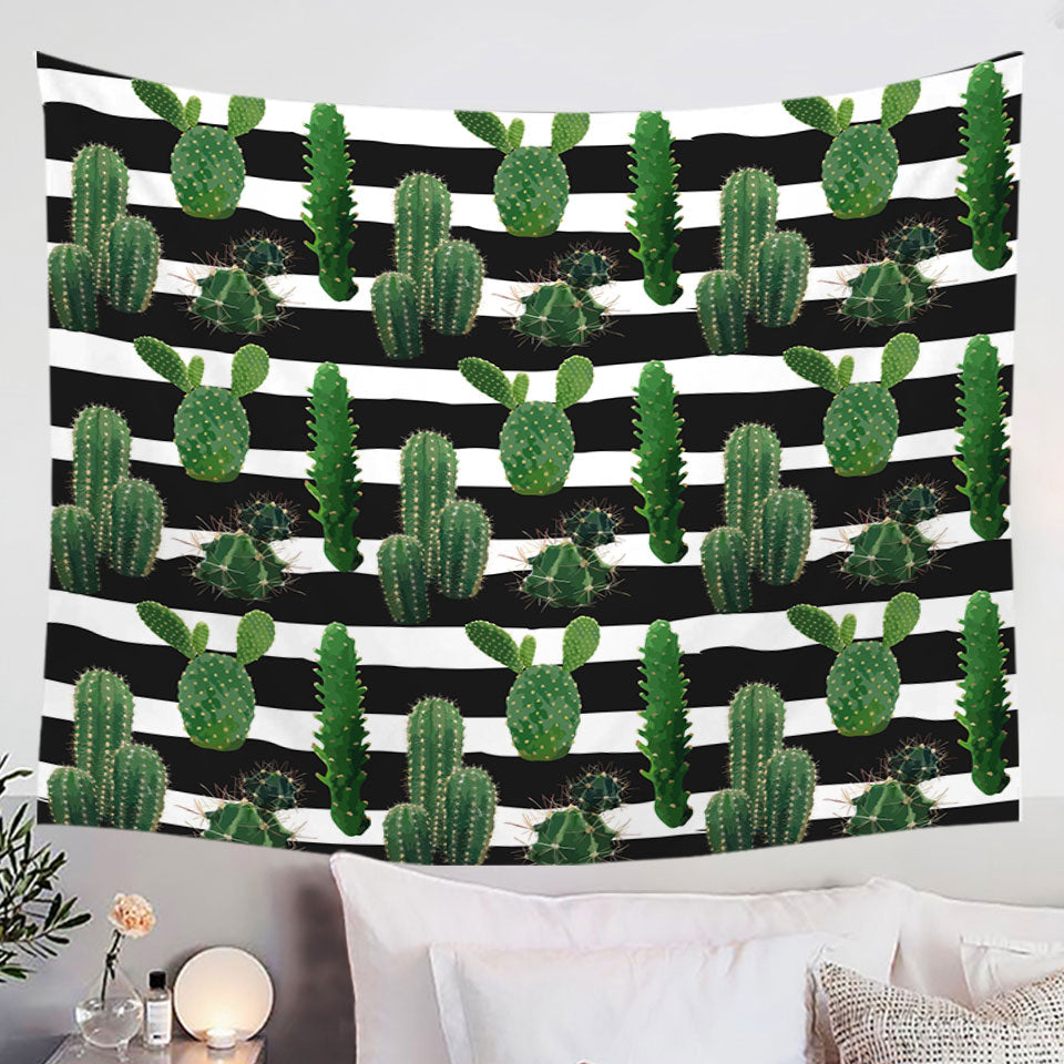 Multi Colored Painted Pineapples Tapestry