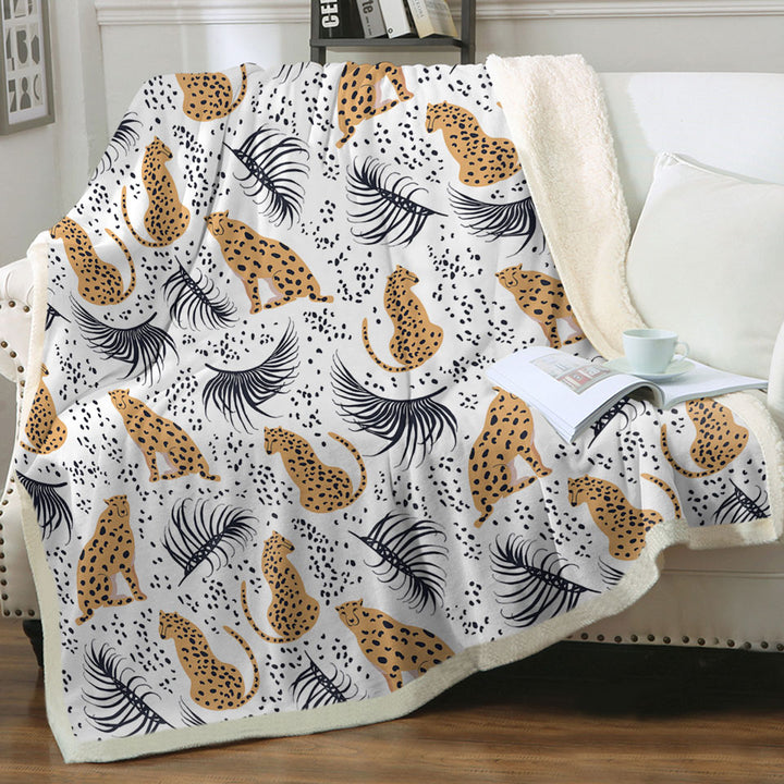 Cheetah Drawings Pattern Decorative Blankets