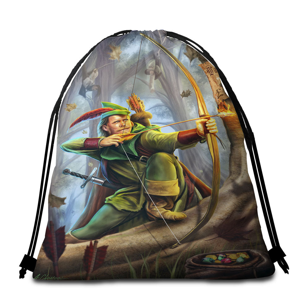 Childhood Hero Beach Towel Bag for Kids