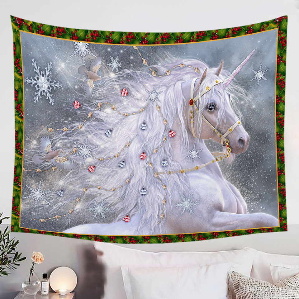 Christmas-Magic-White-Unicorn-Wall-Decor