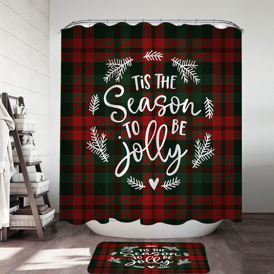 Christmas Spirit Shower Curtains