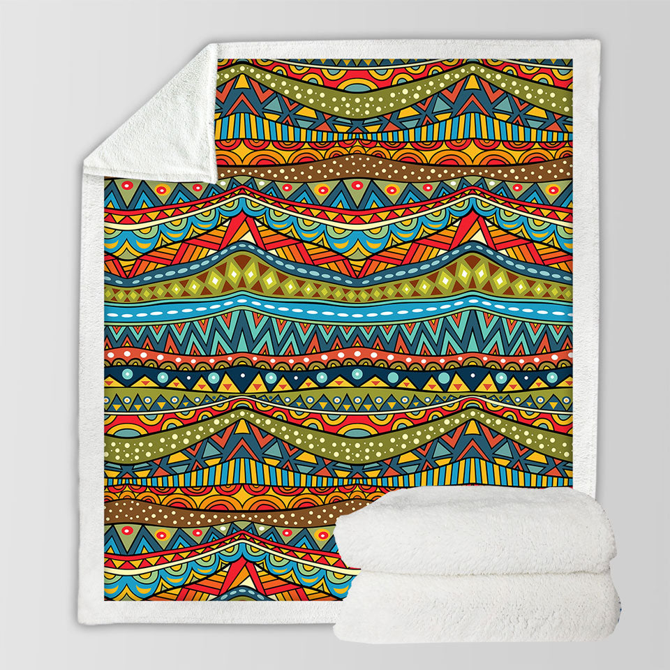 Colorful African Decorative Blankets