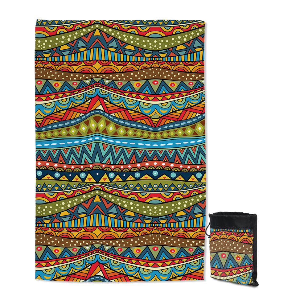 Colorful African Giant Beach Towel
