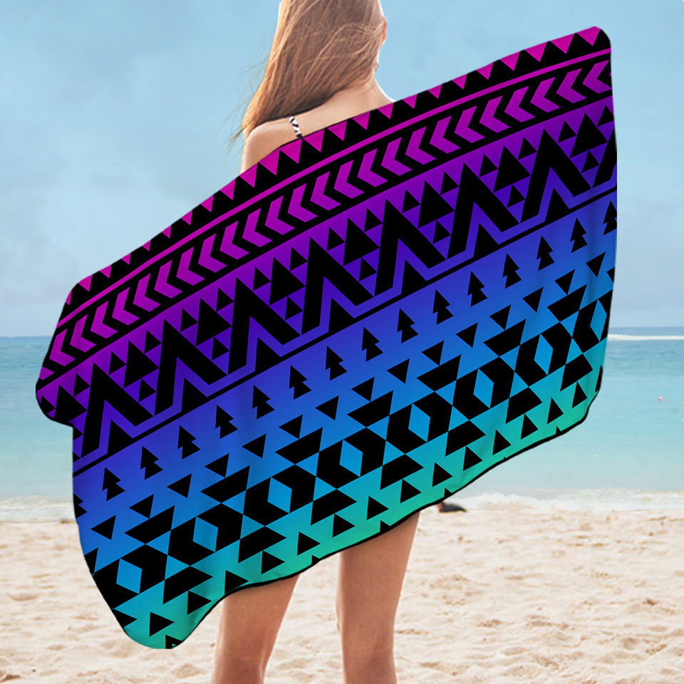 Colorful Aztec Beach Towels