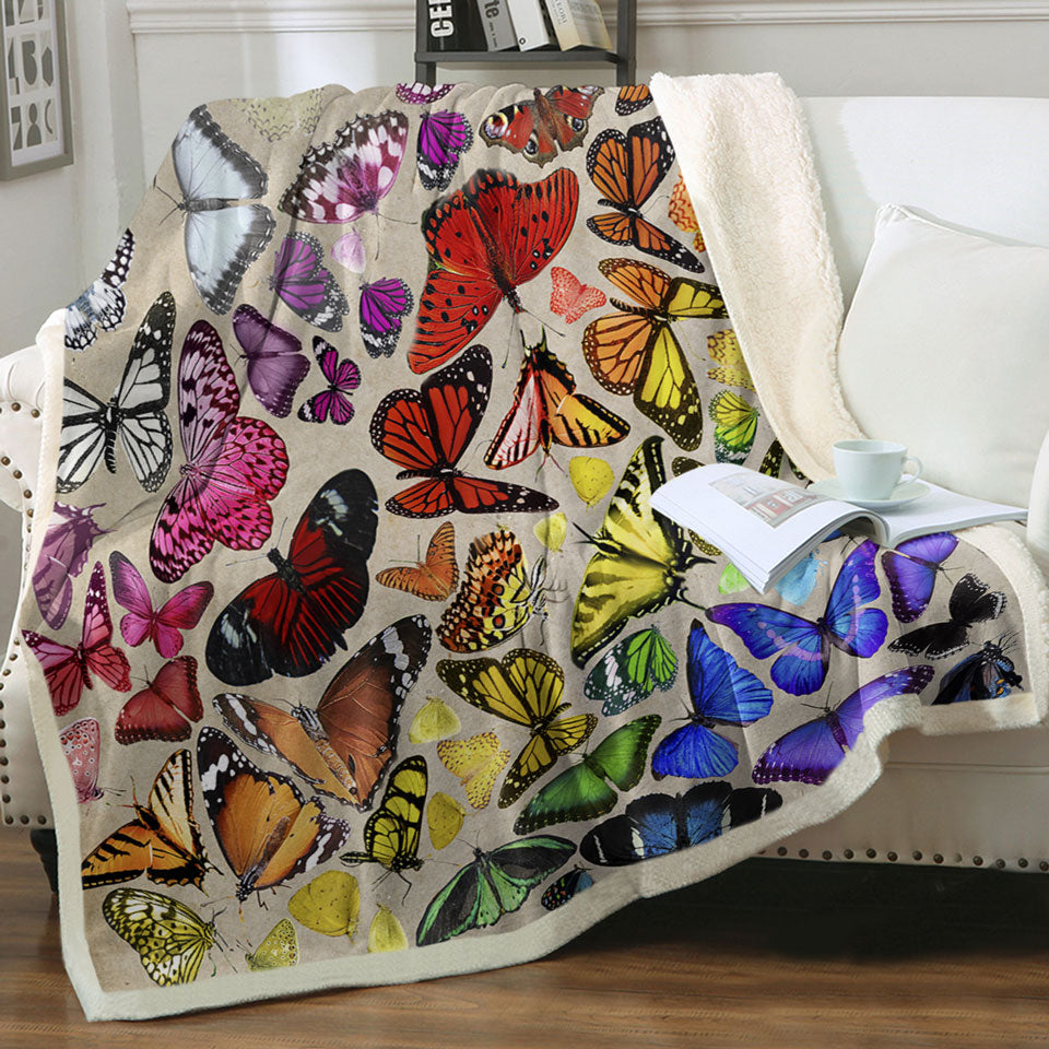 products/Colorful-Blankets-Rainbow-Cluster-of-Butterflies