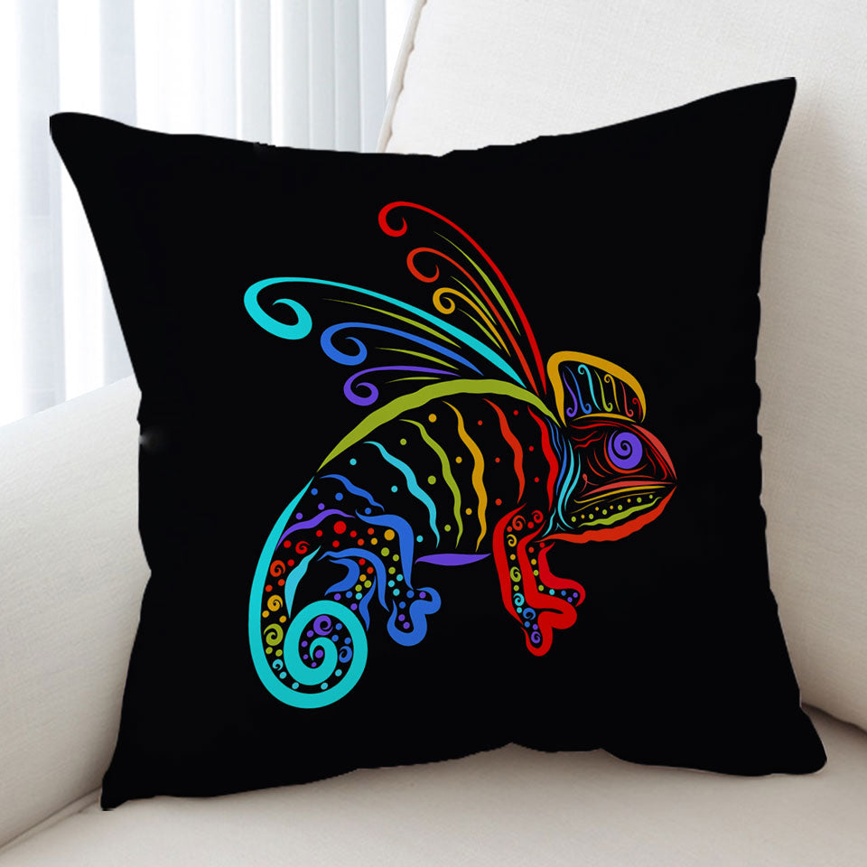 Colorful Chameleon Cushion