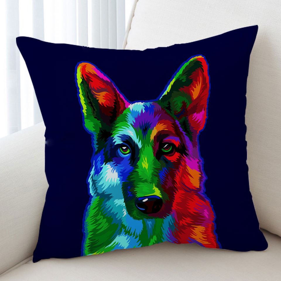Colorful Cushion Covers German shepherd