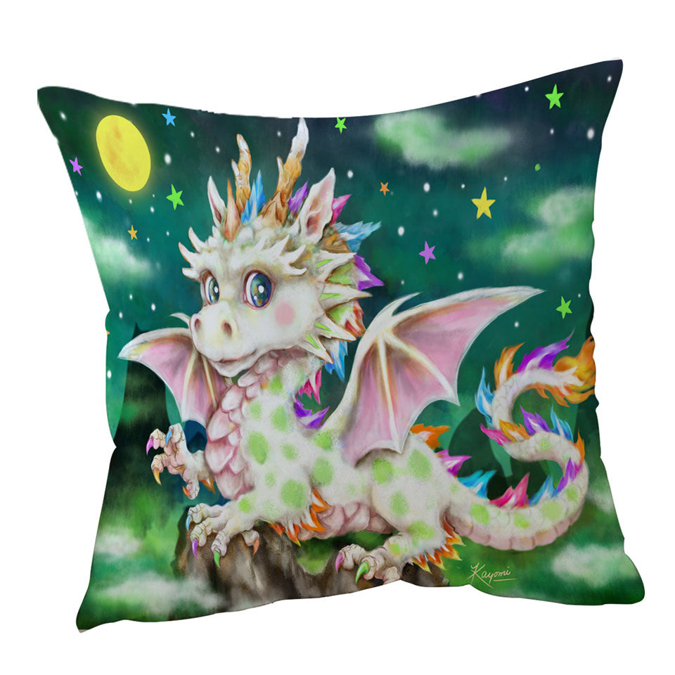Colorful Cushions Stars Moon and Magical Dragon