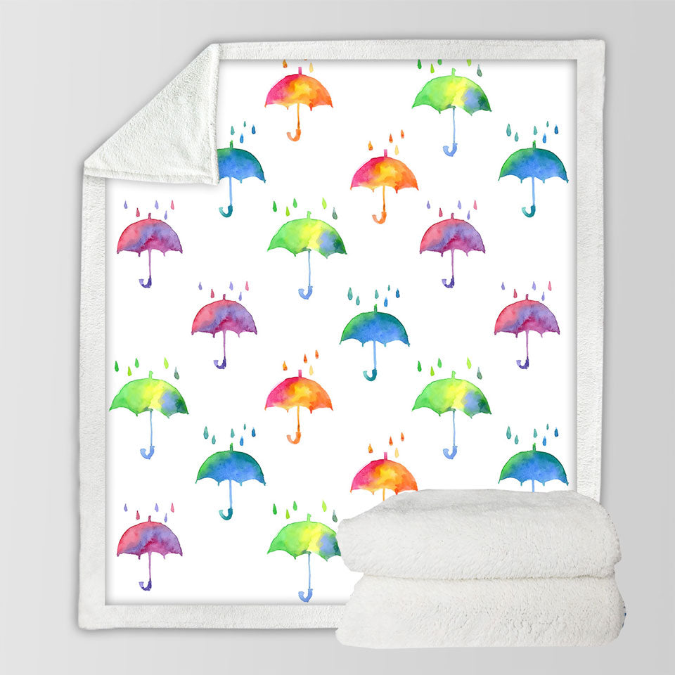 Colorful Decorative Blankets Umbrellas