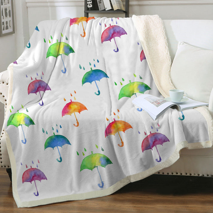 Colorful Decorative Throws Umbrellas