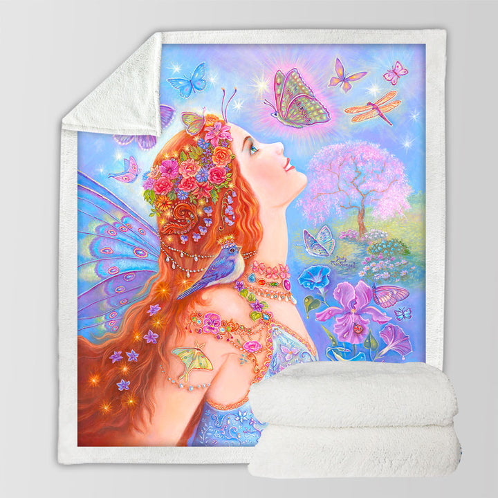 products/Colorful-Fairy-Art-Butterflies-and-Flowers-Decorative-Blankets