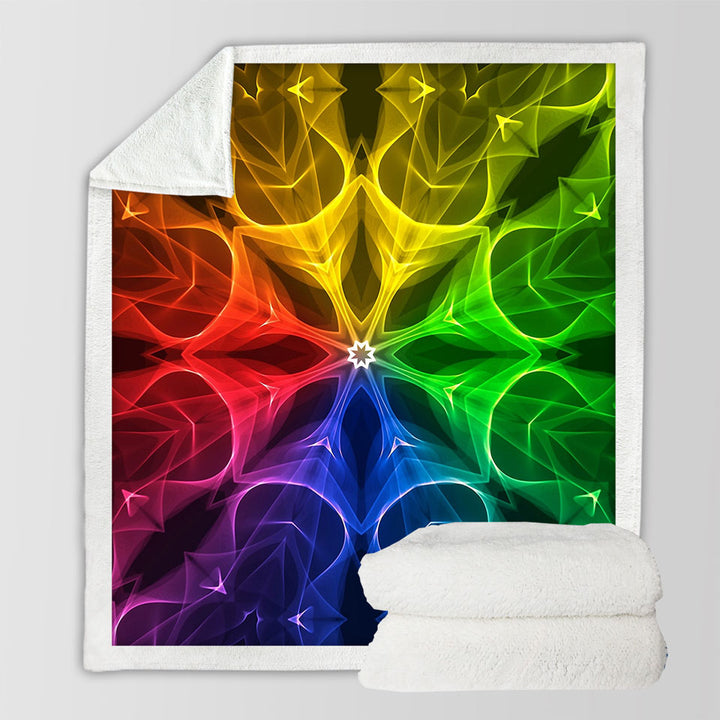 Colorful Illusion Decorative Blankets