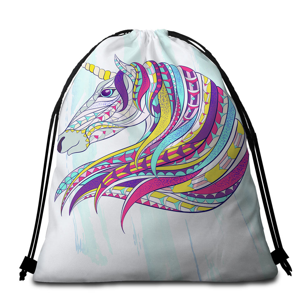 Colorful Unicorn Beach Towel Pack