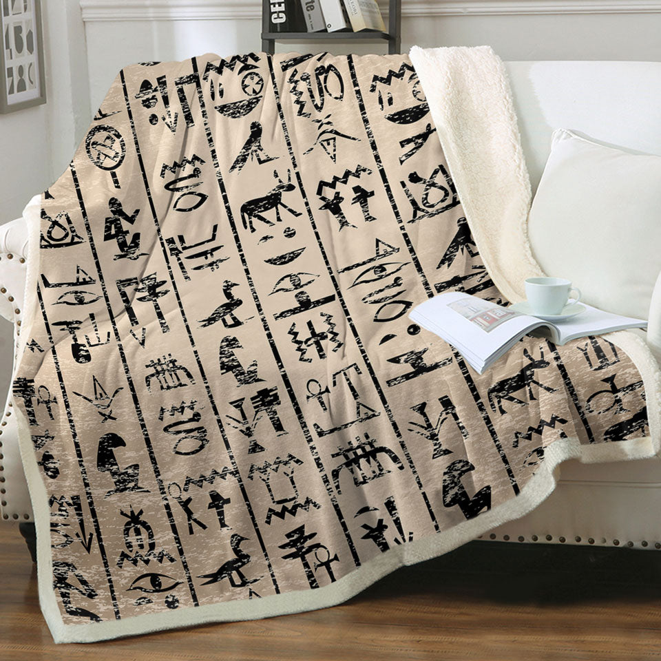Cool Ancient Symbols Throw Blanket
