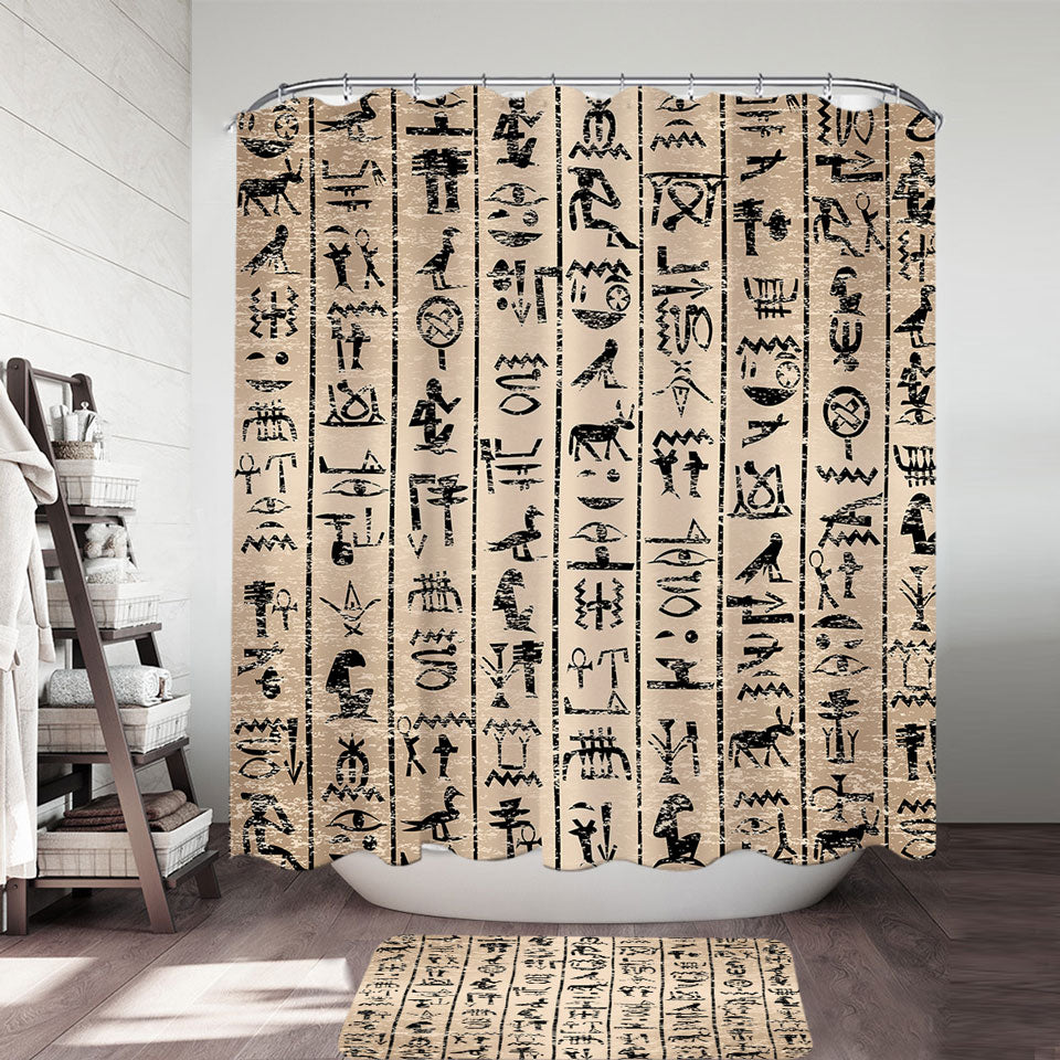 Cool Ancient Symbols Unique Shower Curtains
