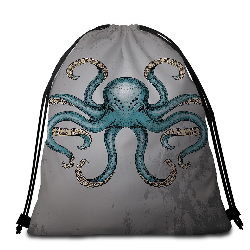 Cool Angry Octopus Beach Bags and Towels