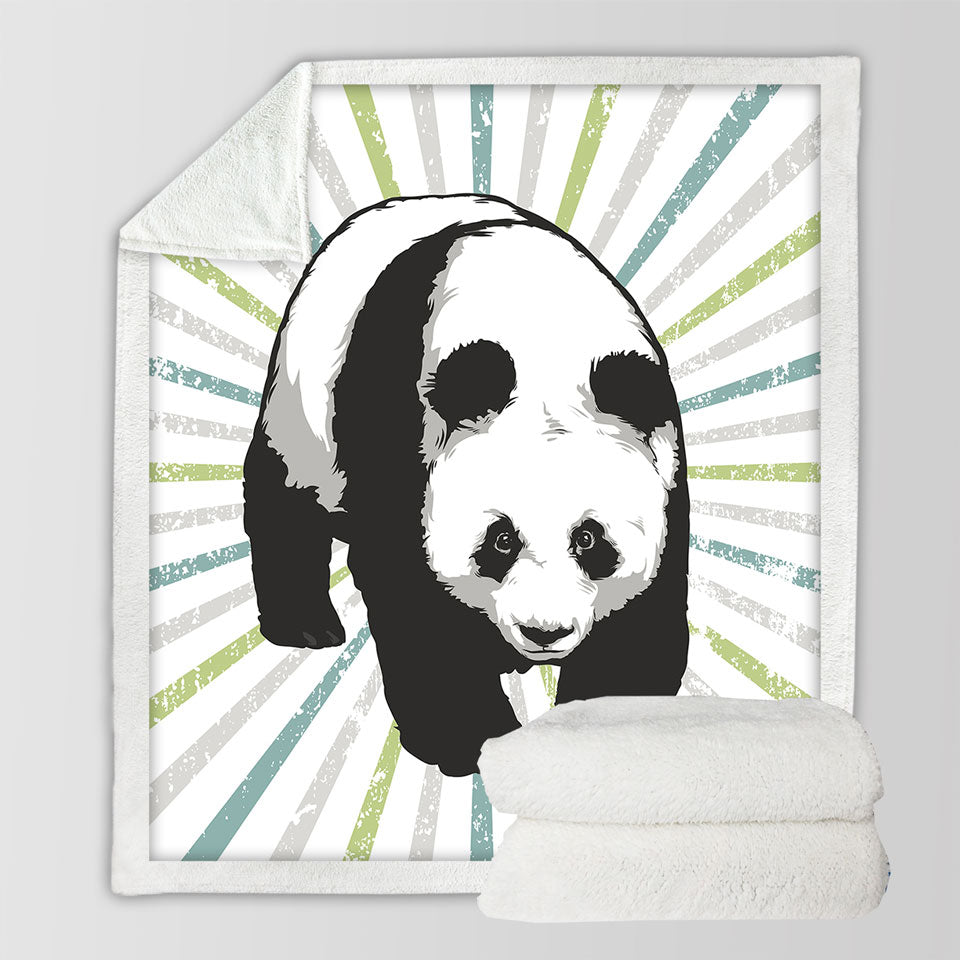 Cool Angry Panda Blankets