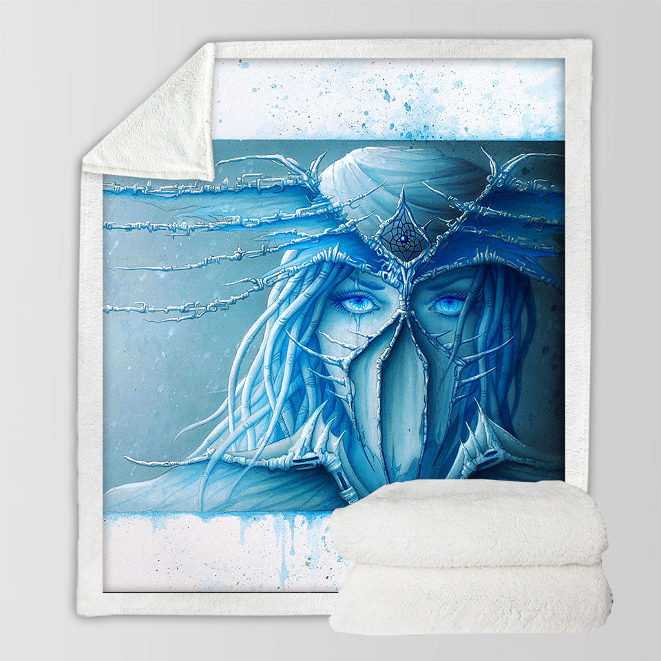 products/Cool-Art-Day-Dream-Freezing-Blue-Eyes-Unique-Throws