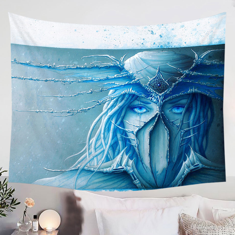 Cool-Art-Day-Dream-Freezing-Blue-Eyes-Wall-Decor-Tapestry