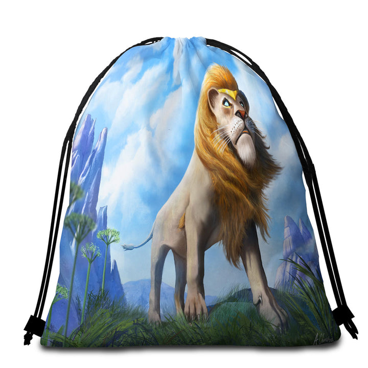 Cool Space Art Galaxy Eagle Beach Bags and Towels