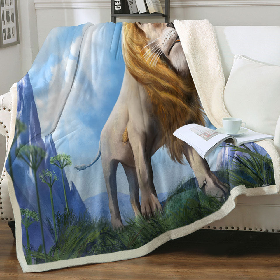 products/Cool-Art-King-of-Lions-Throw-Blanket