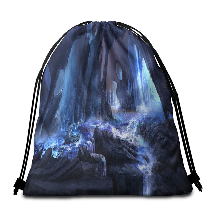 Cool Art Magical River Beach Bags and Towels