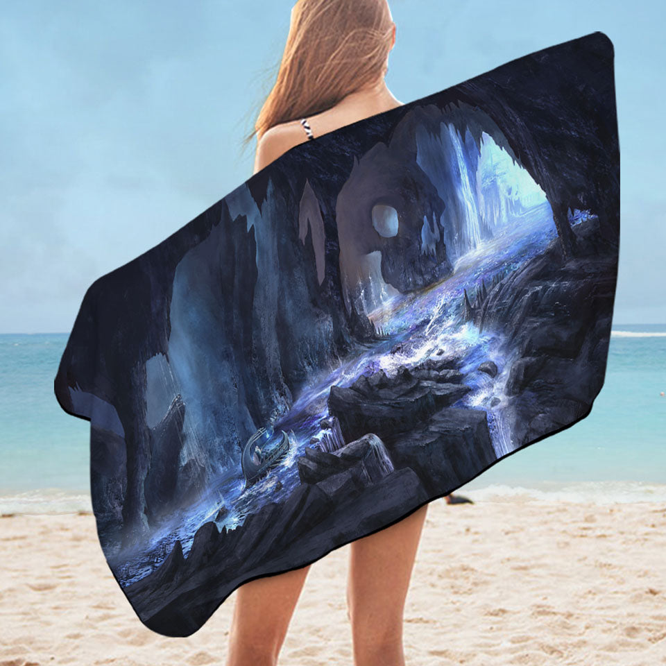 Cool Art Magical River Nice Beach Towels
