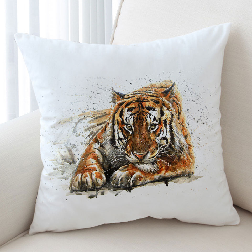 Cool Art Painting Tiger Cushion