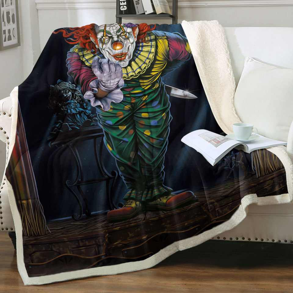products/Cool-Art-Scary-Surprise-Clown-Throw-Blanket